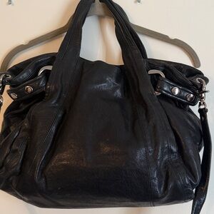 Kooba Elegant Black Genuine Leather Shoulderbag/Tote w/dustbag🔥EUC
